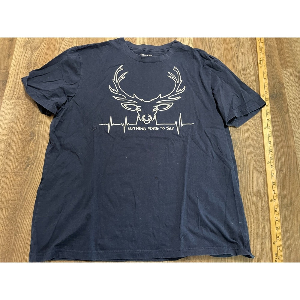 Northcrest Shirt, Men's Size XL, Blue Gray, Deer Nothing More To Say